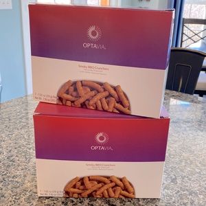 Two boxes Optavia Smokey BBQ Crunchers